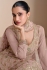 Georgette embroidered sharara suit in Light rose colour 5659