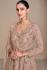 Georgette embroidered sharara suit in Light rose colour 5659
