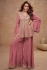 Chinon embroidered palazzo suit in Rose taupe colour 7504C