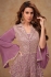 Chinon embroidered palazzo suit in Mauve pink colour 7504A