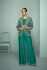 Chinon embroidered jacket palazzo suit in Turquoise 7507