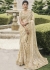 Ivory Pure tissue silk wedding saree with blouse 4003