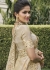 Ivory Pure tissue silk wedding saree with blouse 4003