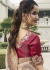 Beige Pure tissue silk wedding saree with blouse 4006