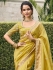 Light green Pure tissue silk wedding saree with blouse 4009