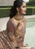 Brown Pure tissue silk wedding saree with blouse 4010