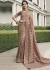 Brown Pure tissue silk wedding saree with blouse 4010