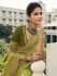 Apple green tissue silk wedding saree with blouse 4011
