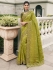 Apple green tissue silk wedding saree with blouse 4011