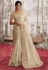 Ivory viscous art silk embroidered wedding saree with blouse 8201