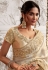 Ivory viscous art silk embroidered wedding saree with blouse 8201