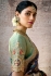 Navy blue banarasi silk embroidered wedding saree with blouse 288