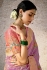 Lilac banarasi silk embroidered wedding saree with blouse 295
