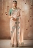 Light Pink Tissue dola silk embroidered wedding saree with blouse 321