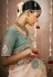 Light Pink Tissue dola silk embroidered wedding saree with blouse 321