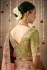 Peach Tissue dola silk embroidered wedding saree with blouse 327