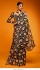 Bollywood Model Satin digital print saree in Black