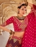 Banarasi silk weaving embroidered Pink wedding lehenga choli 110