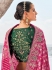 Pink Pure georgette zari embroidered wedding saree with double blouse 7603