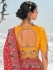 Red Pure georgette zari embroidered wedding saree with double blouse 7604
