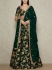 Bollywood Sabyasachi Inspired Green embroidered silk wedding lehenga choli