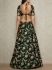 Bollywood Sabyasachi Inspired Green embroidered silk wedding lehenga choli