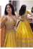 Bollywood Model Yellow sequins embroidery georgette lehenga choli