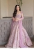 Bollywood Model Mauve pInk Kasturi silk heavy wedding lehenga choli