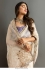 Bollywood Model Cream color Jimmy choo silk designer saree