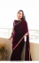 Bollywood Model Wine velvet embroidered moti work party wear saree