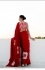 Bollywood Model Red Satin digital print saree