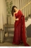 Bollywood Model Red georgette sequins embroidered saree
