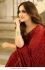 Bollywood Model Red georgette sequins embroidered saree