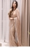 Bollywood Model Peach georgette sequins embroidered saree