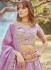 Lavender Crush Tissue embroidered bridal lehenga choli