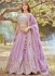 Lavender Crush Tissue embroidered bridal lehenga choli