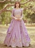 Lavender Crush Tissue embroidered bridal lehenga choli