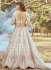 Off White Crush Tissue embroidered bridal lehenga choli
