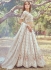 Off White Crush Tissue embroidered bridal lehenga choli