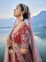 Traditional Bridal Red Silk embroidered lehenga choli AA134