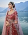 Traditional Bridal Red Silk embroidered lehenga choli AA134