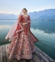Traditional Bridal Red Silk embroidered lehenga choli AA134