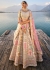 Traditional Bridal Cream Silk embroidered lehenga choli AA130