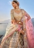 Traditional Bridal Cream Silk embroidered lehenga choli AA130