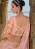 Traditional Bridal Peach Silk embroidered lehenga choli AA139