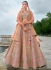 Traditional Bridal Dusty beige Silk embroidered lehenga choli AA147