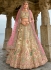 Traditional Bridal Cream Silk embroidered lehenga choli AA141