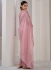 Rose Soft Organza handwork wedding saree with blouse 1033E