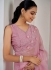 Rose Soft Organza handwork wedding saree with blouse 1033E