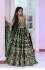 Bollywood Model Green velvet heavy bridal lehenga choli
